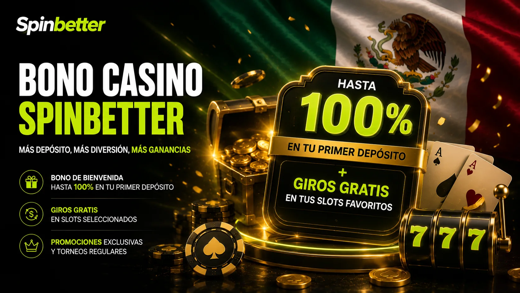 bono casino SpinBetter: cuatro depósitos y 150 giros