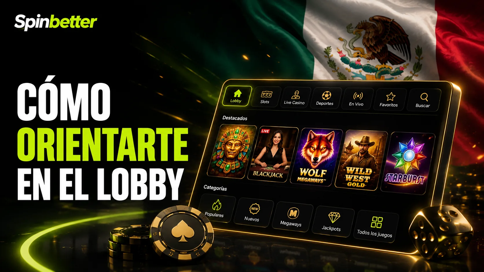 casino SpinBetter: cómo orientarte en el lobby de tragamonedas y mesas en vivo