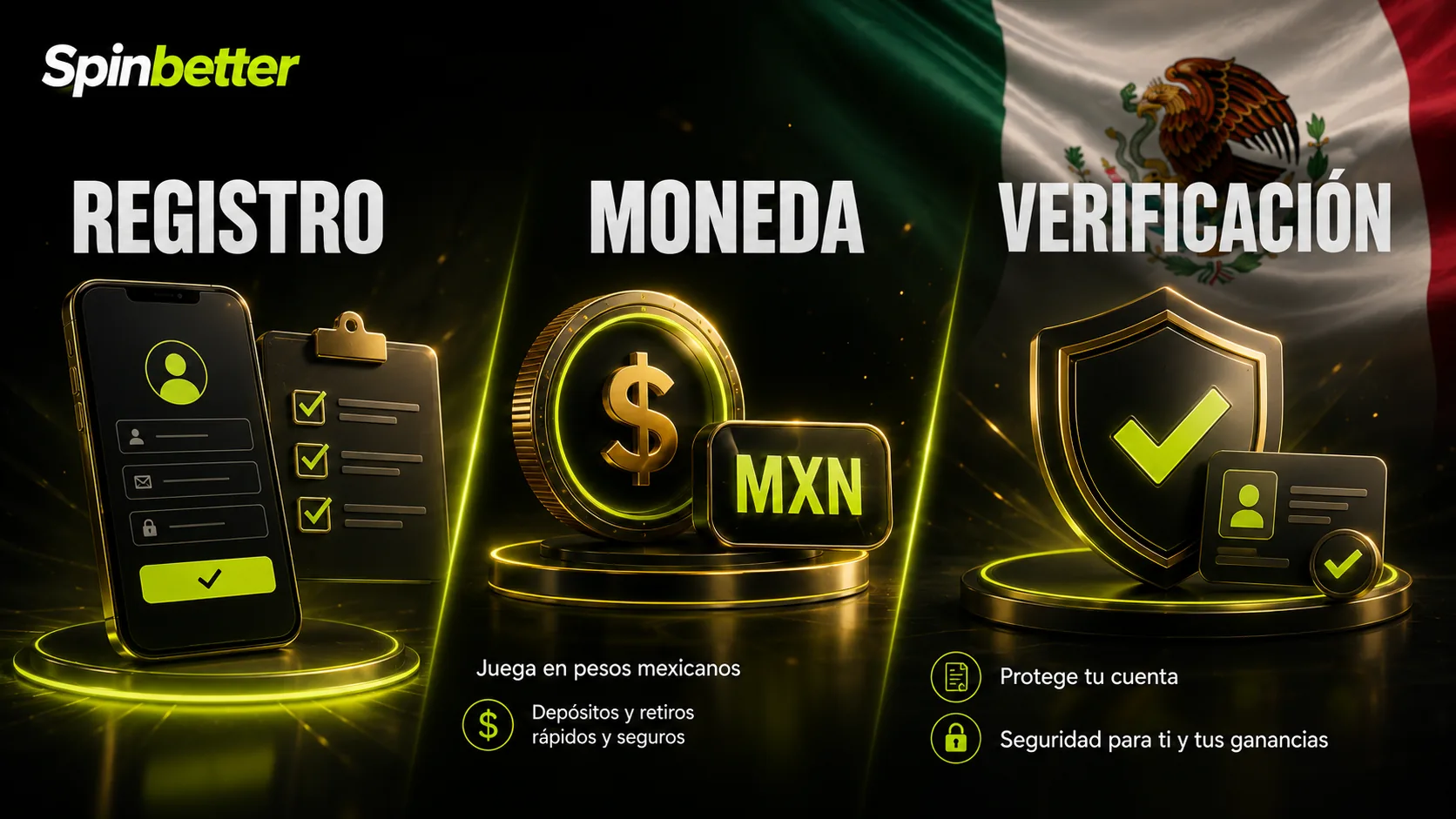 registro en SpinBetter: moneda de la cuenta y verificación